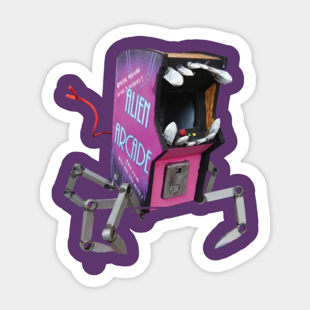 Alien Arcade Sticker by Plainries